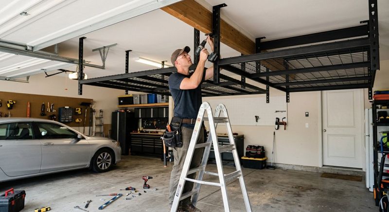 Garage Tool Rack Installation in Rockville, MD
